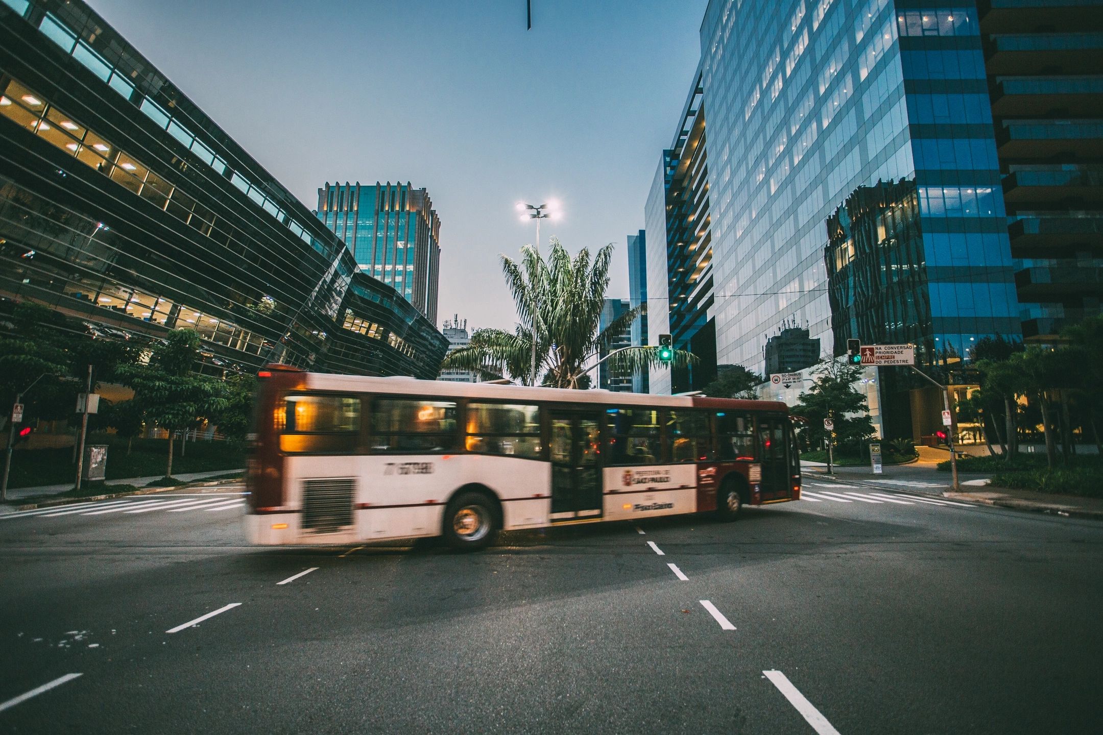 City bus transportation